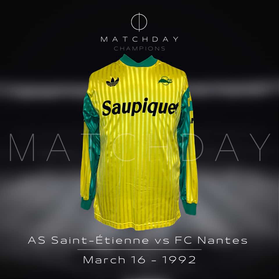 Jorge Burruchaga – FC Nantes – Match Worn – 1991 - Imagen 4