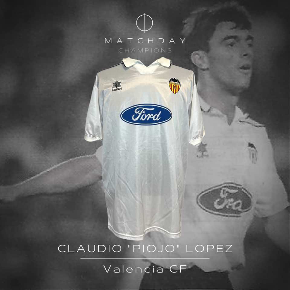 Claudio “Piojo” Lopez – Valencia CF – Match worn – UEFA Cup