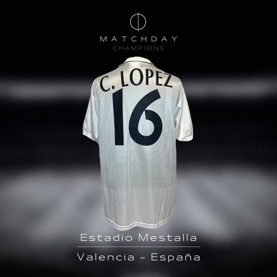 Claudio “Piojo” Lopez – Valencia CF – Match worn – UEFA Cup - Imagen 5
