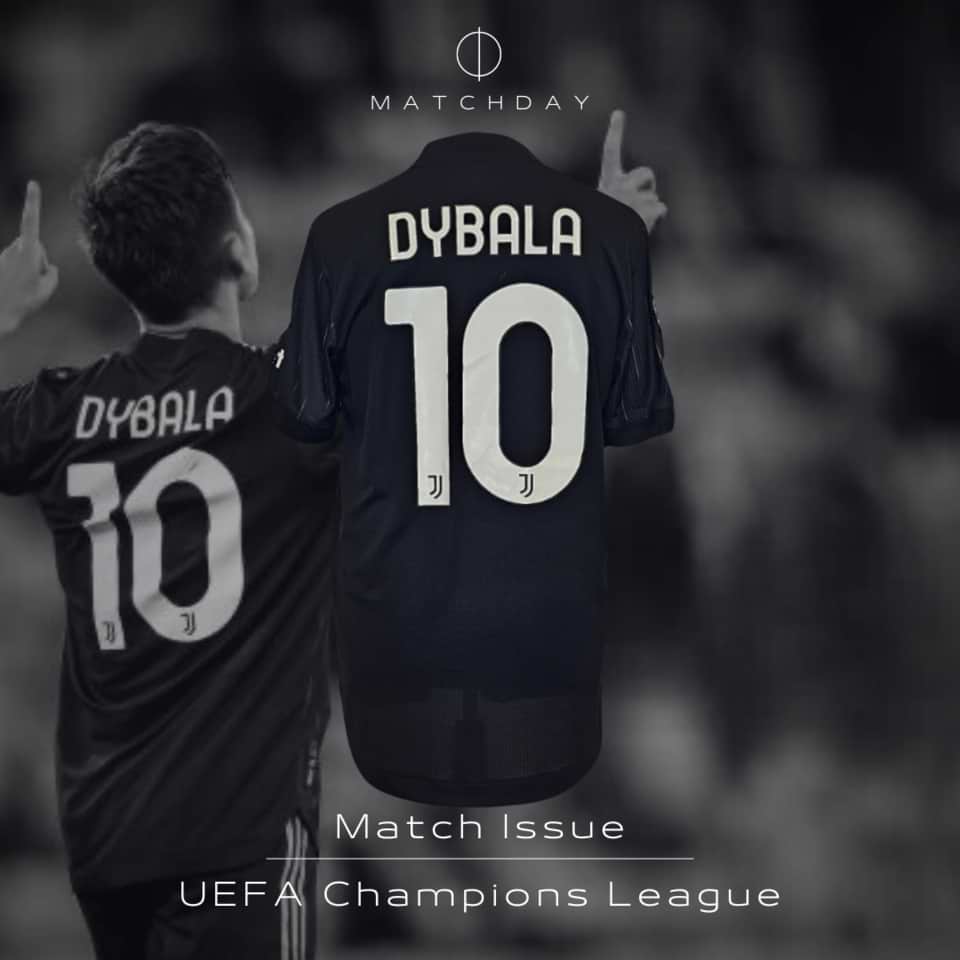 Paulo Dybala – Juventus – Match issue + Captain ribbon – Champions League 2021 - Image 3