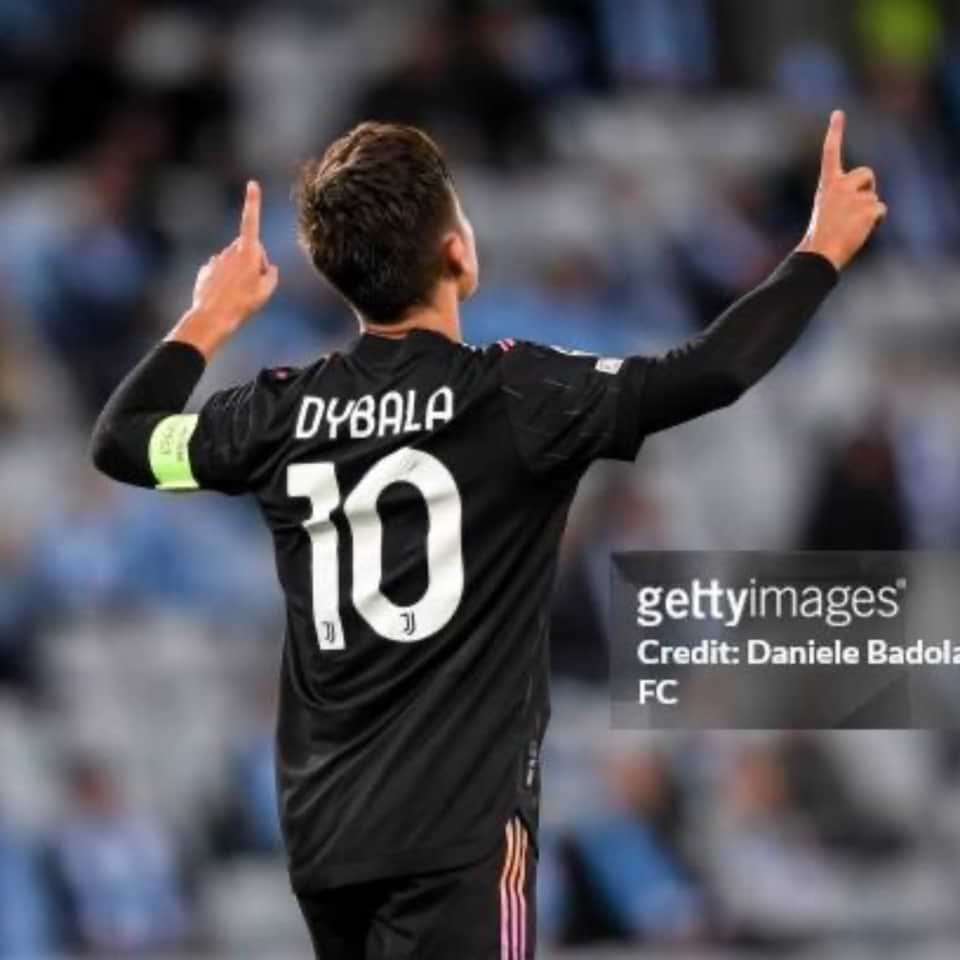 Paulo Dybala – Juventus – Match issue + Captain ribbon – Champions League 2021 - Image 16