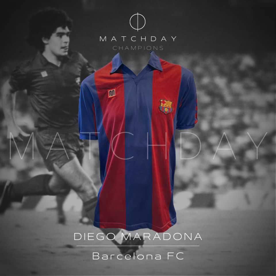 Diego Armando Maradona – Match Worn – Barcelona FC – 1983