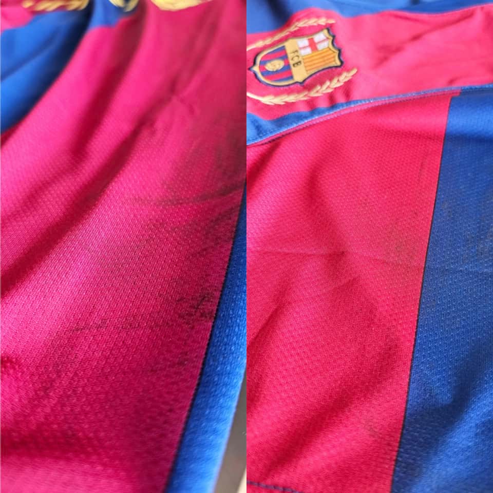 Lionel Messi – Barcelona – Match Worn Unwashed vs Lyon – Champions League 2007/08 - Imagen 9