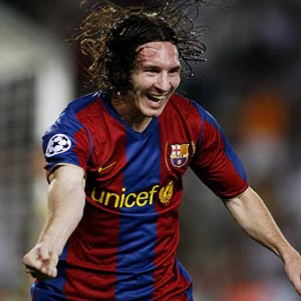 Lionel Messi – Barcelona – Match Worn Unwashed vs Lyon – Champions League 2007/08 - Imagen 12