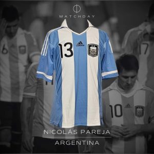 Nicolas Pareja Match worn in bench Copa America 2011 - Argentina National Team