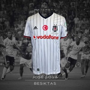 José Sosa - Match worn in bench - Besiktas - Turkcell Super Cup 2016