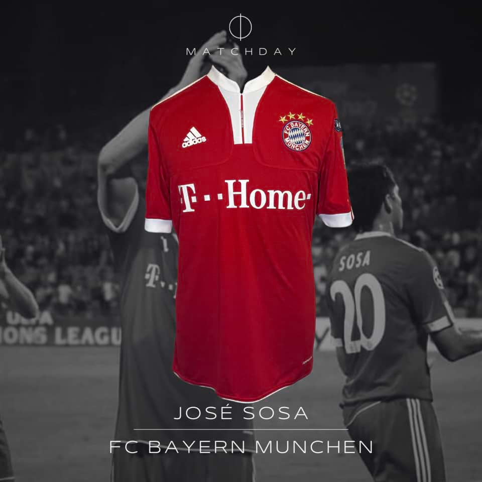 José Sosa – FC Bayern Múnchen – Match Worn – Champions League 2009/10