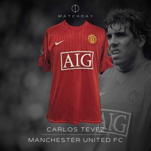Carlos Tevez - Match worn - Manchester United - Premier League 2007