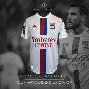 Nicolas Tagliafico - Match worn unwashed - Olympique Lyonnais - Ligue 1 2023