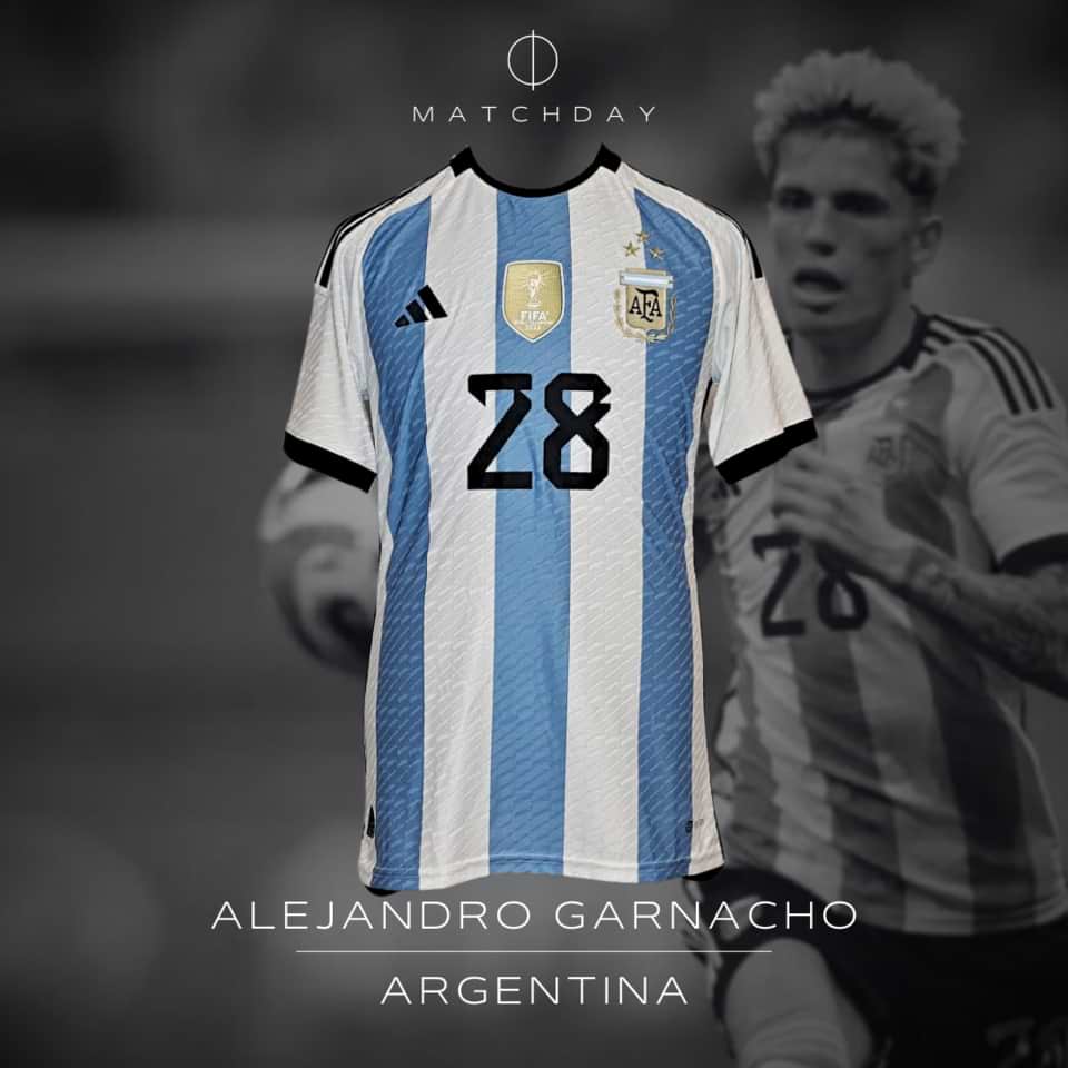 Alejandro Garnacho – Match issued jersey – Argentina