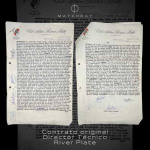 Contrato firmado por Angel Labruna con River Plate 1981