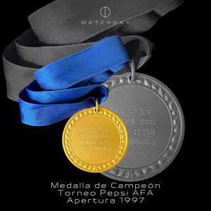 Medalla de campeon del torneo Pepsi Clausura 1997