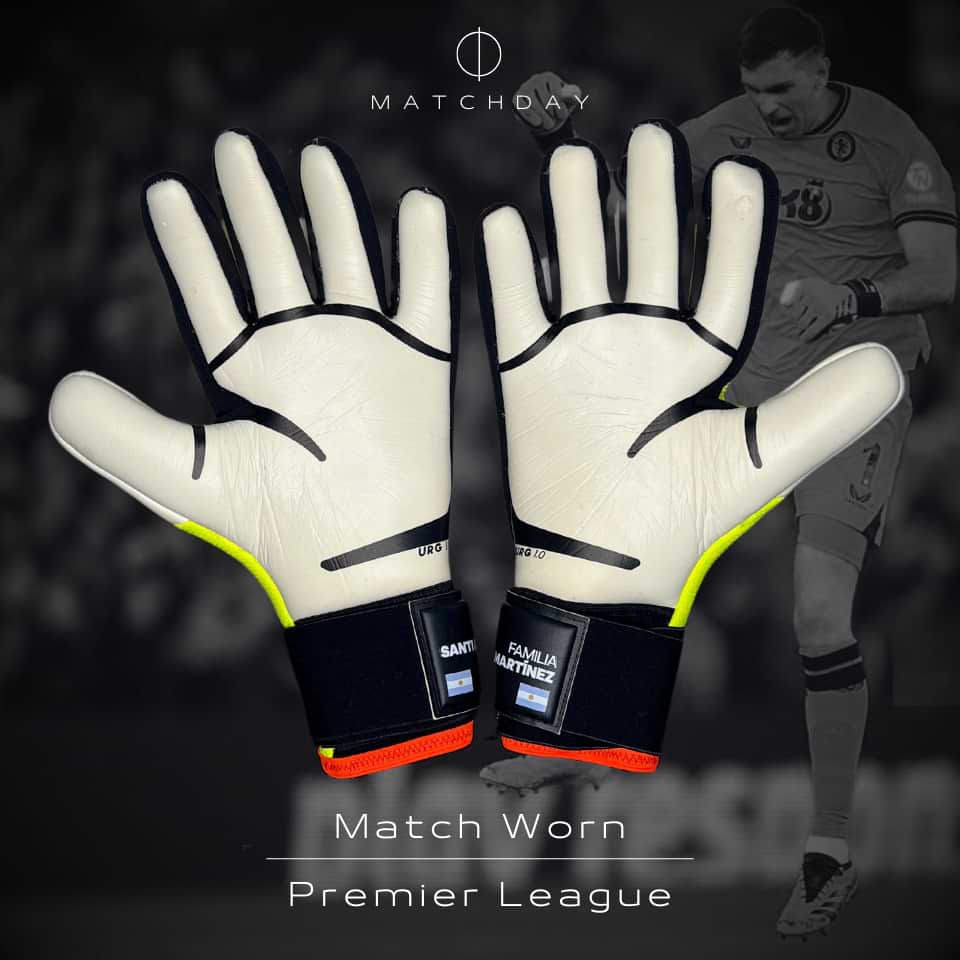 Emiliano Martinez – Match worn gloves – Aston Villa – Premier League 2024 - Imagen 3