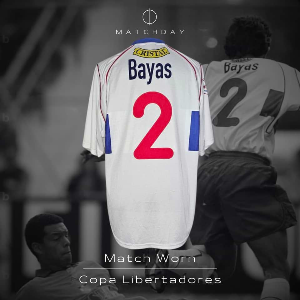 Andres Bayas – Match worn – Universidad Catolica – Copa Libertadores 2003 - Imagen 3