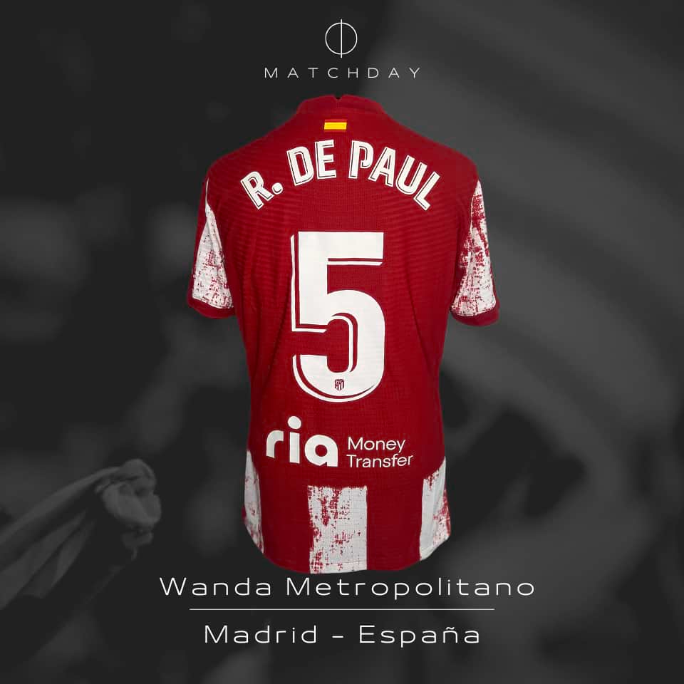 Rodrigo de Paul – Match worn – PHOTOMATCH – Atletico Madrid vs Elche – LaLiga 2021 - Imagen 5