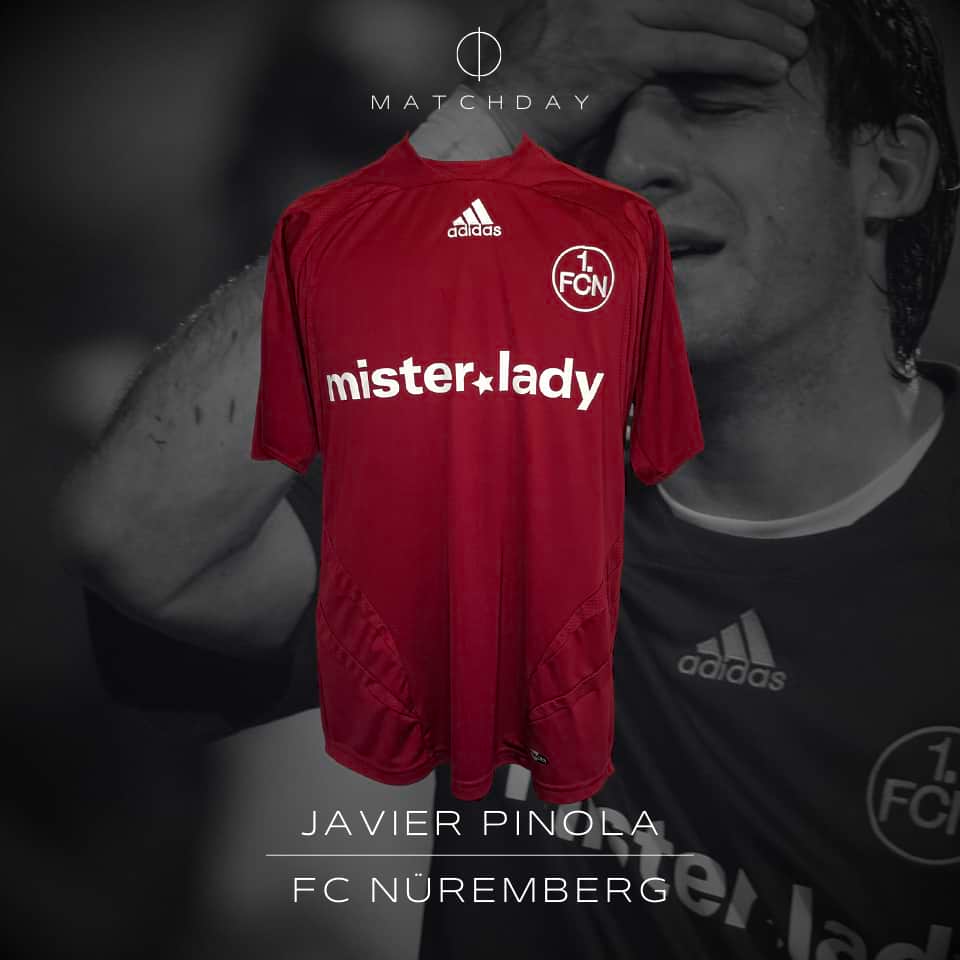 Javier Pinola – Match worn – 1. FC Nürnberg vs Bayern Munich – Bundesliga 2008