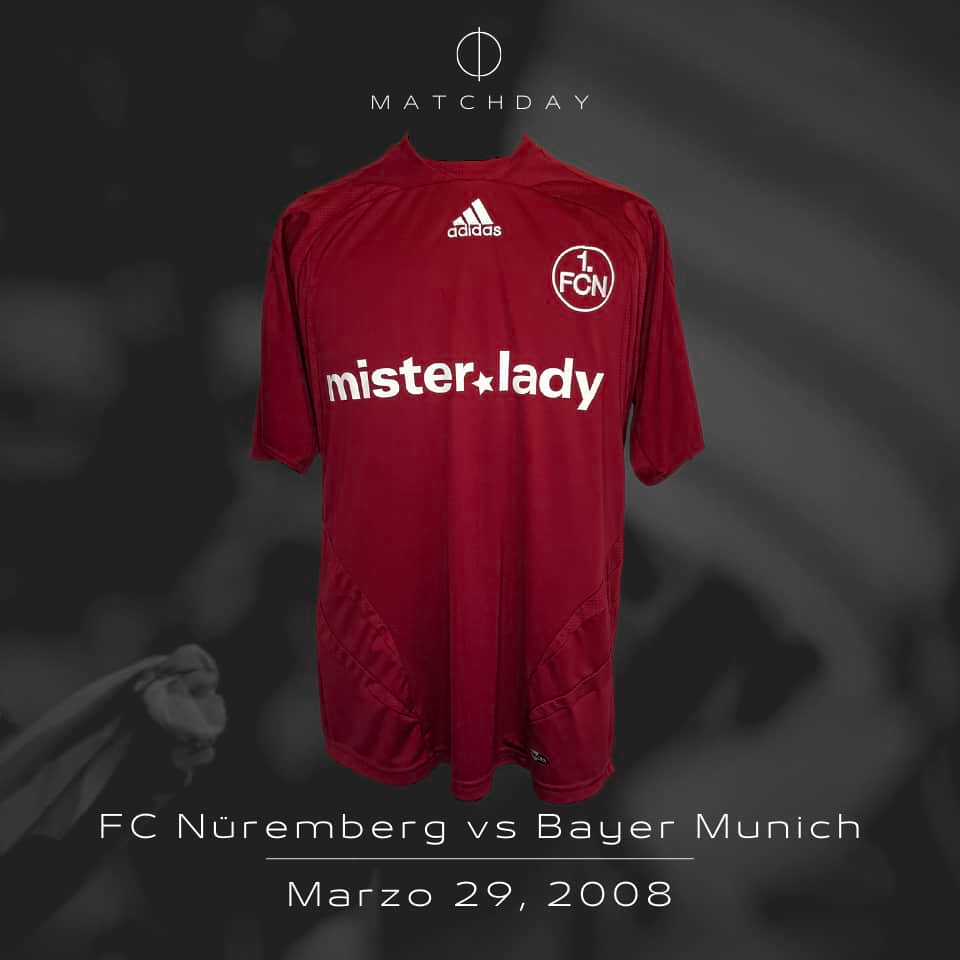 Javier Pinola – Match worn – 1. FC Nürnberg vs Bayern Munich – Bundesliga 2008 - Imagen 4