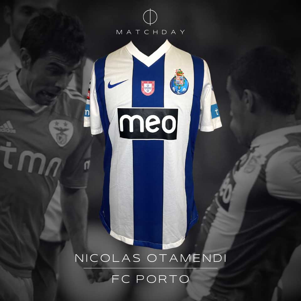 Nicolas Otamendi – Match worn – Porto FC vs Benfica SL – Primeira Liga 2011