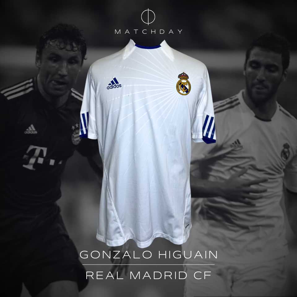Gonzalo Higuain – Match worn – Bayern Munich vs Real Madrid – Franz Beckenbauer Farewell Match 2010