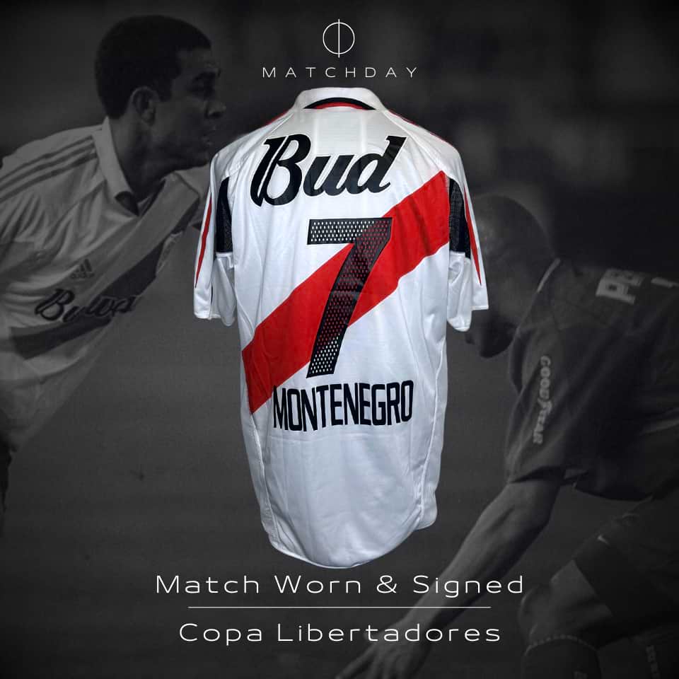 Daniel Montenegro – Match worn & signed – River Plate – Copa Libertadores 2004 - Imagen 3