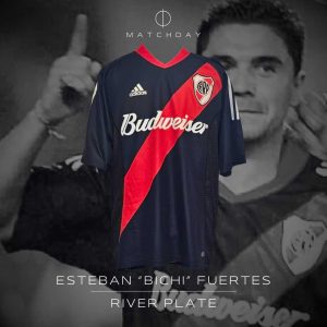 Esteban Fuertes - Match issued jersey - Torneo Clausura 2003