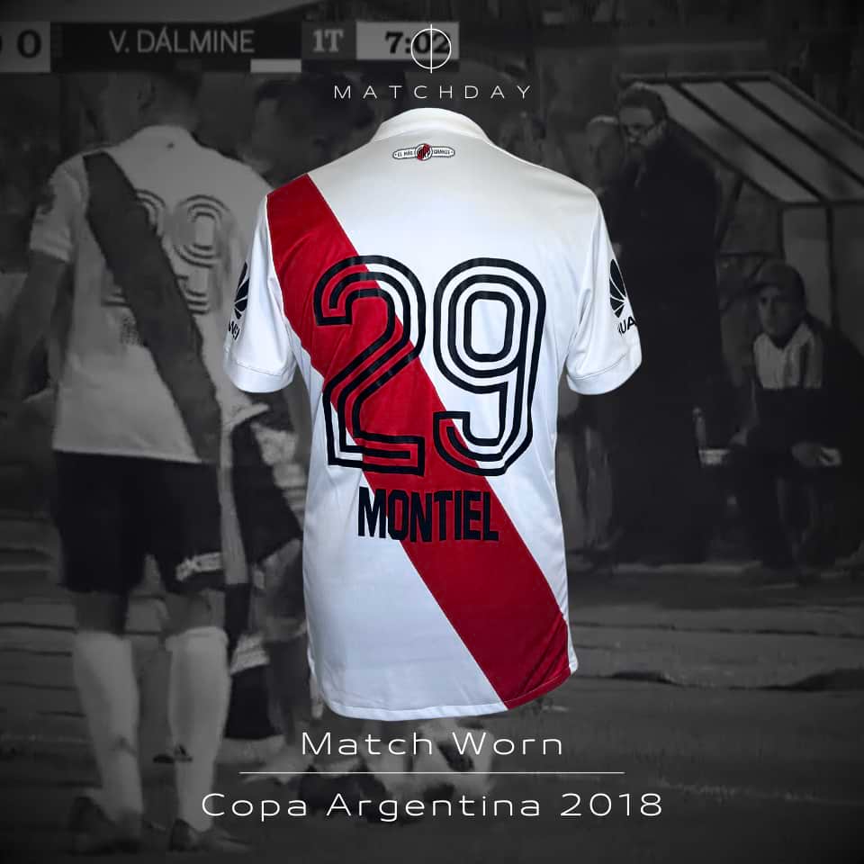 Gonzalo “Cachete” Montiel – Match Worn – PHOTOMATCH – River Plate – Copa Argentina 2018 - Imagen 3
