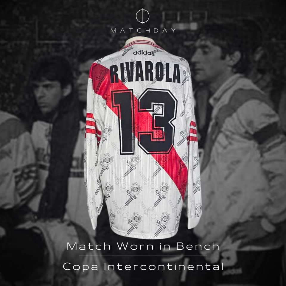 Guillermo Rivarola – Match worn in bench – River Plate vs Juventus – Copa Intercontinental 1996 - Imagen 3