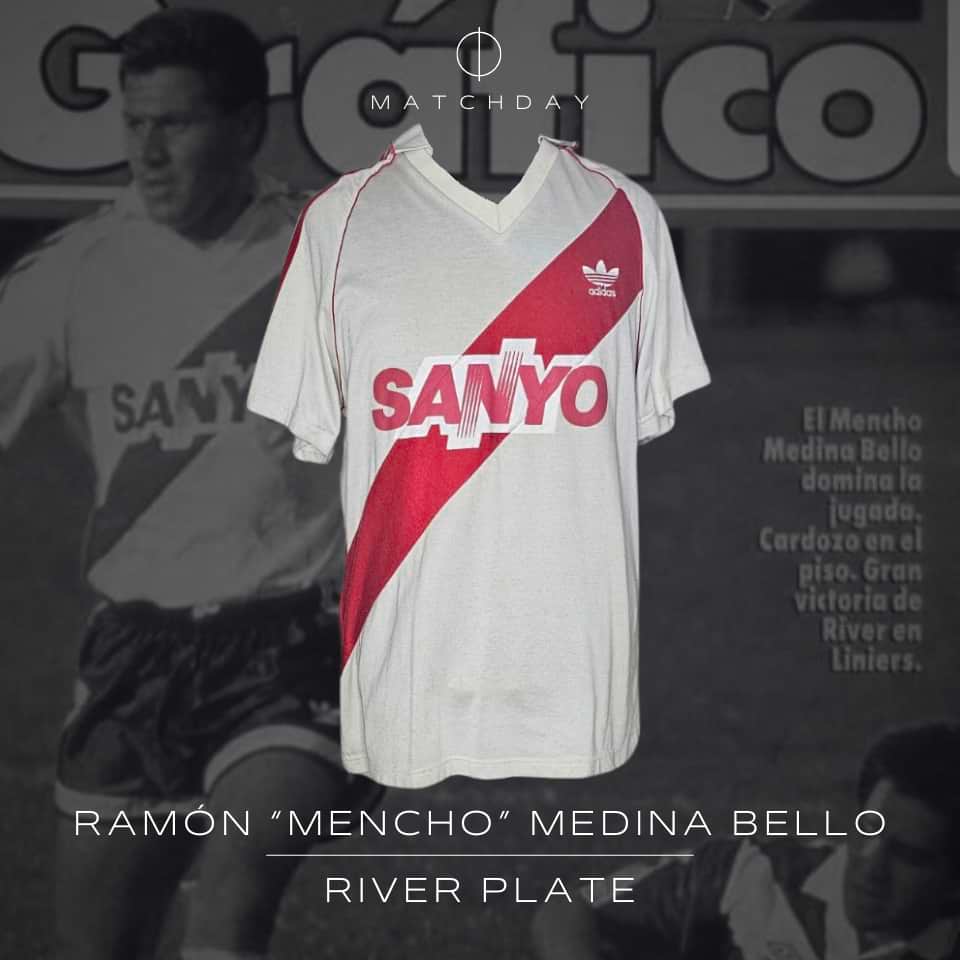 Ramón Ismael “Mencho” Medina Bello – Match worn – PHOTOMATCH – River Plate – Torneo Apertura 1993
