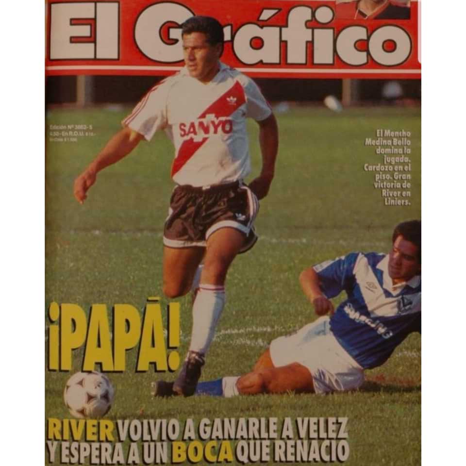 Ramón Ismael “Mencho” Medina Bello – Match worn – PHOTOMATCH – River Plate – Torneo Apertura 1993 - Imagen 8