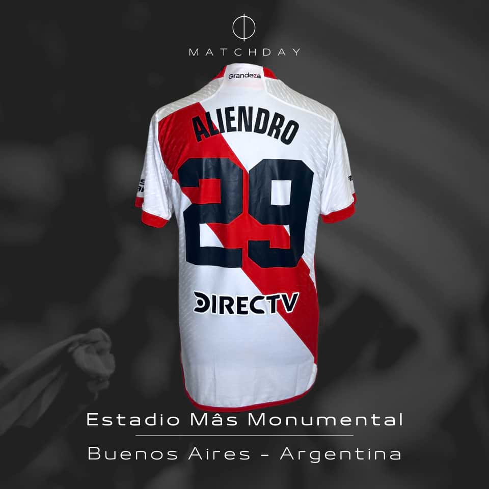 Rodrigo Aliendro – Match worn UNWASHED & PHOTOMATCH – River Plate vs Tigre – Torneo Liga Profesional Argentina 2024 - Imagen 5