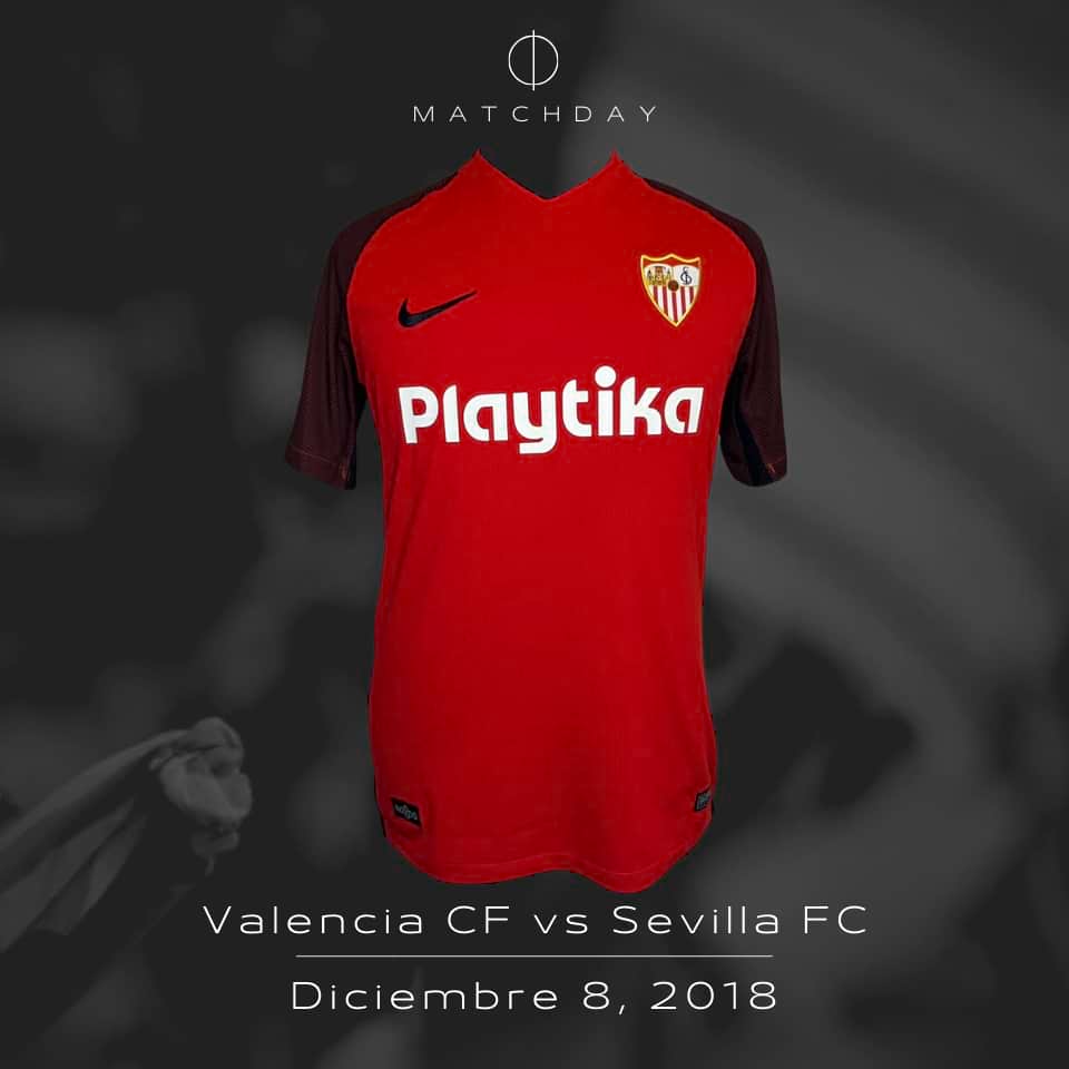 Ever Banega – Match worn – Valencia CF vs Sevilla FC – LaLiga 2018 - Imagen 4