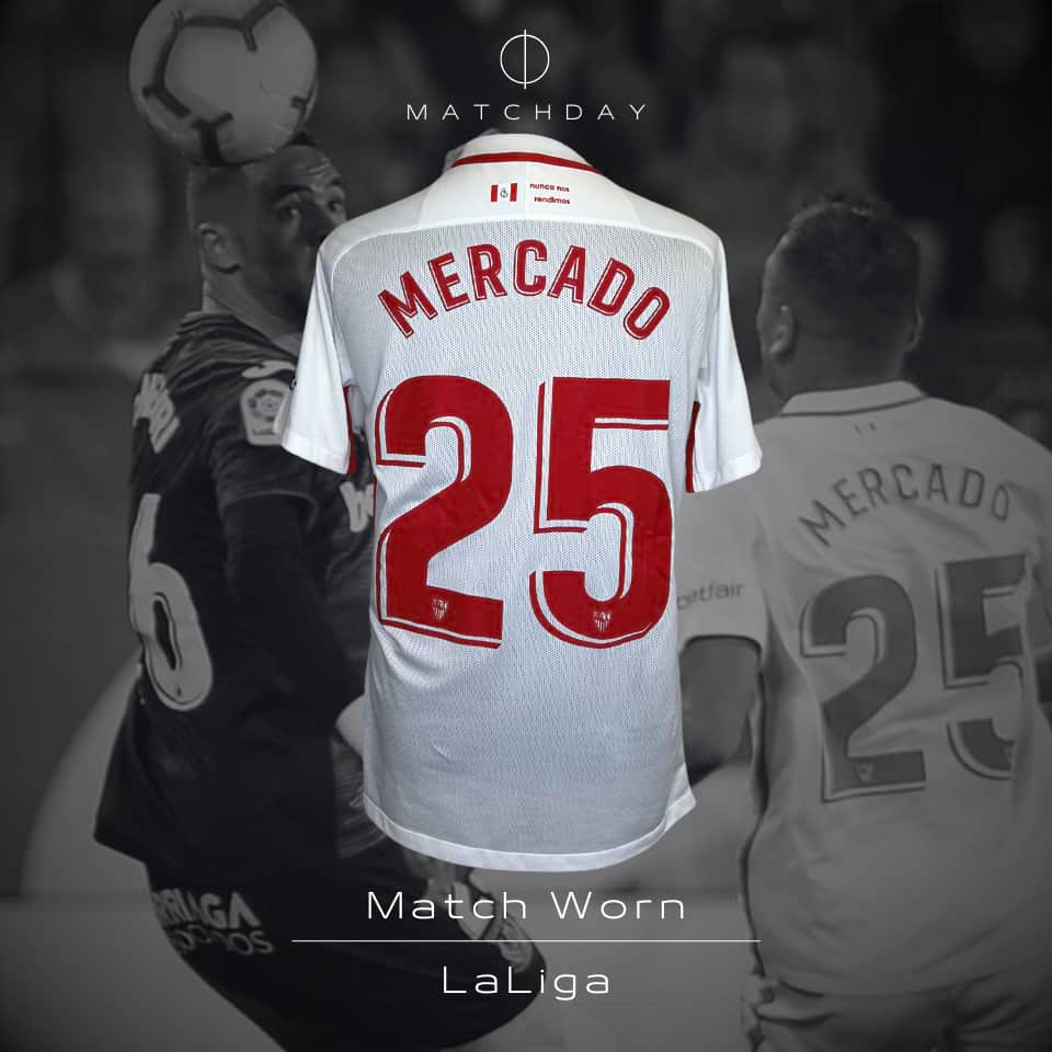 Gabriel Mercado – Match worn – Sevilla FC. vs Leganes – LaLiga 2019 - Imagen 3
