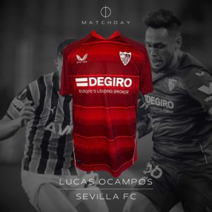 Lucas Ocampos - Match worn - Fenerbahce vs Sevilla FC - UEFA Europa Legue