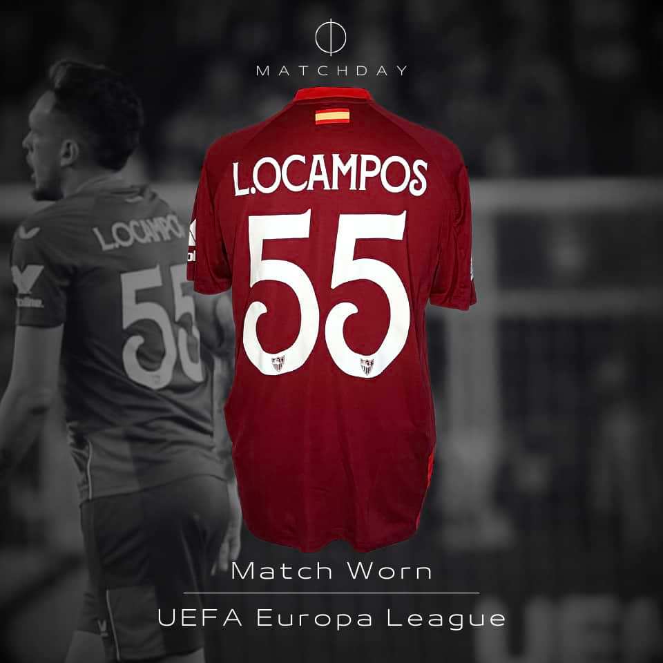 Lucas Ocampos – Match worn – Fenerbahce vs Sevilla FC – UEFA Europa Legue - Imagen 3