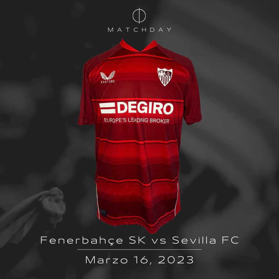 Lucas Ocampos – Match worn – Fenerbahce vs Sevilla FC – UEFA Europa Legue - Imagen 4