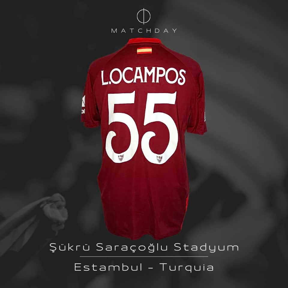 Lucas Ocampos – Match worn – Fenerbahce vs Sevilla FC – UEFA Europa Legue - Imagen 5