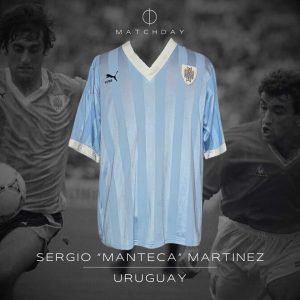 Sergio "Manteca" Martínez - Match worn in bench - Uruguay vs España - World Cup Italia 1990