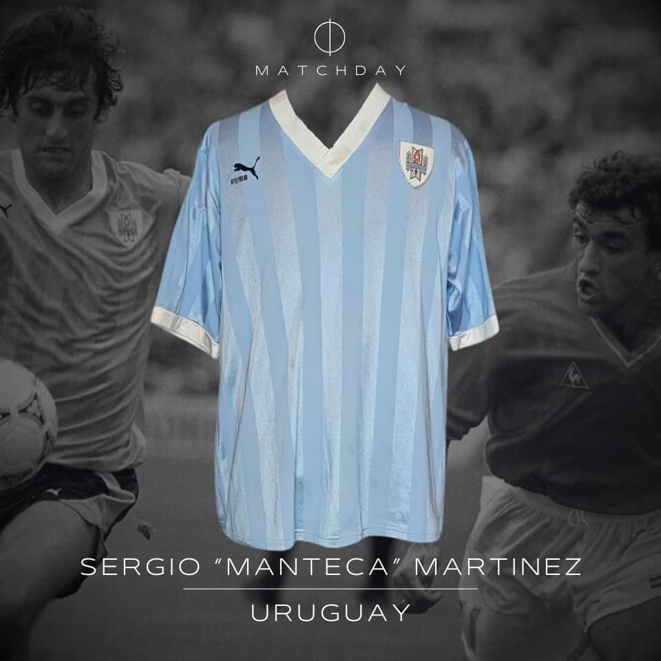 Sergio “Manteca” Martínez – Match worn in bench – Uruguay vs España – World Cup Italia 1990