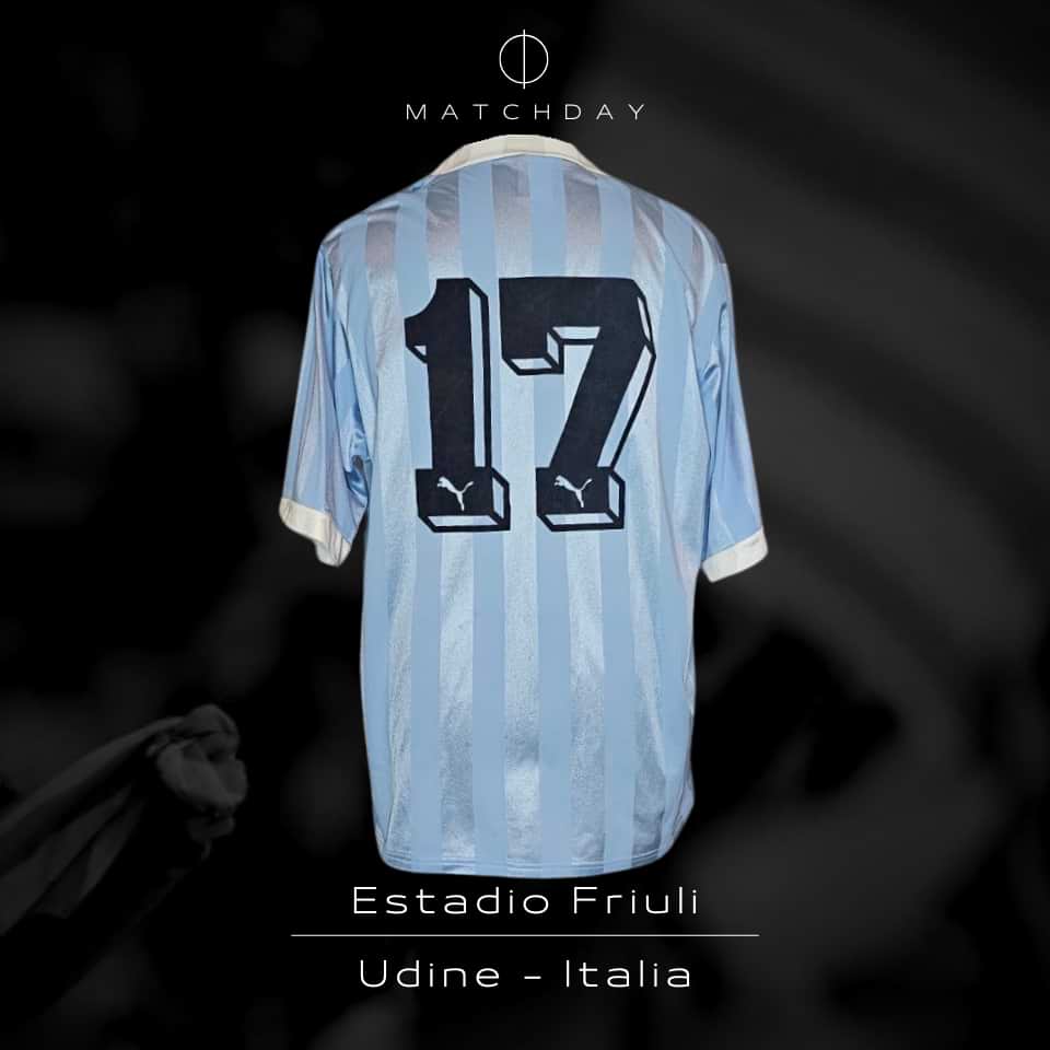 Sergio “Manteca” Martínez – Match worn in bench – Uruguay vs España – World Cup Italia 1990 - Imagen 5