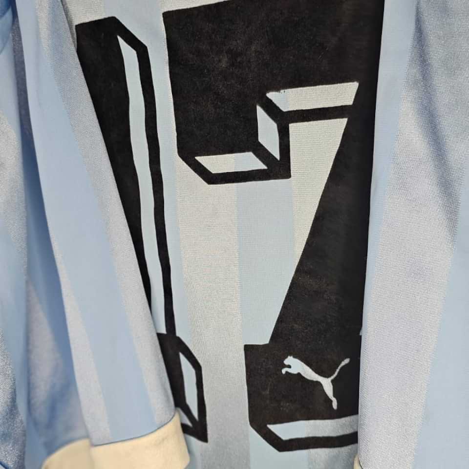 Sergio “Manteca” Martínez – Match worn in bench – Uruguay vs España – World Cup Italia 1990 - Imagen 7