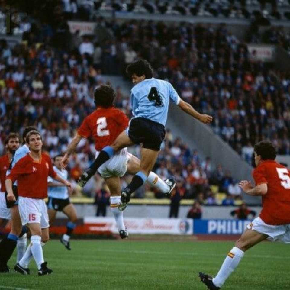 Sergio “Manteca” Martínez – Match worn in bench – Uruguay vs España – World Cup Italia 1990 - Imagen 18