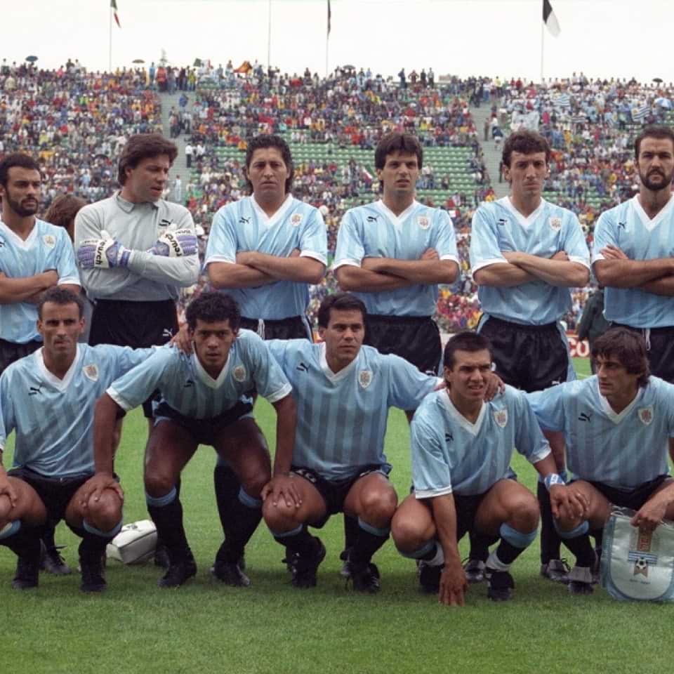 Sergio “Manteca” Martínez – Match worn in bench – Uruguay vs España – World Cup Italia 1990 - Imagen 19