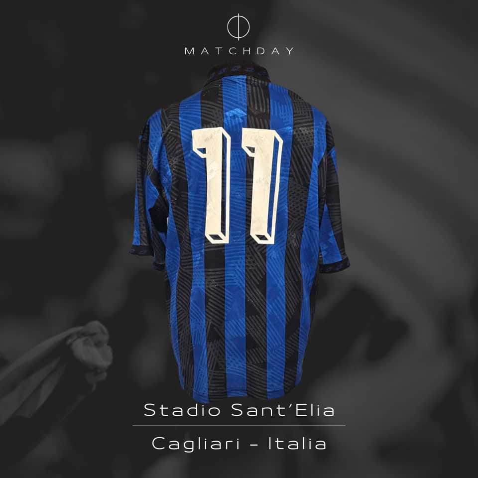 Claudio Caniggia – Atalanta – Sardegna Cup 1991 – Match Worn - Imagen 5