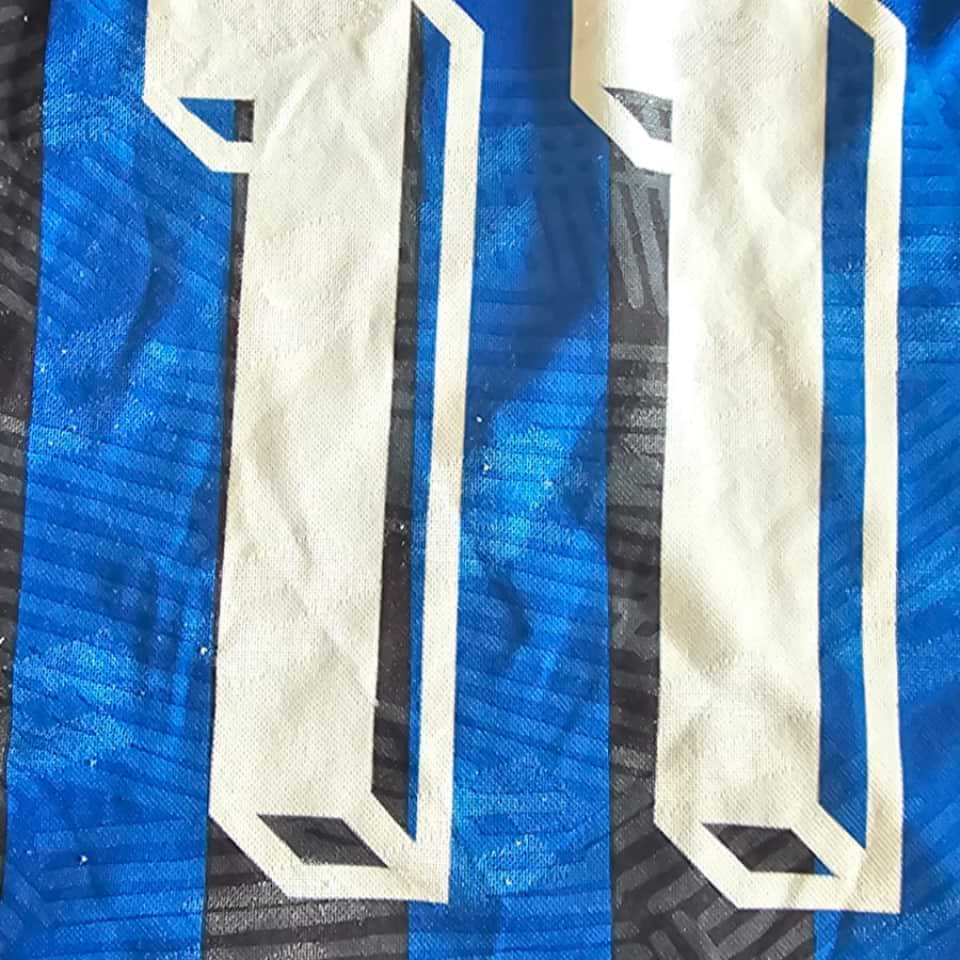 Claudio Caniggia – Atalanta – Sardegna Cup 1991 – Match Worn - Imagen 14