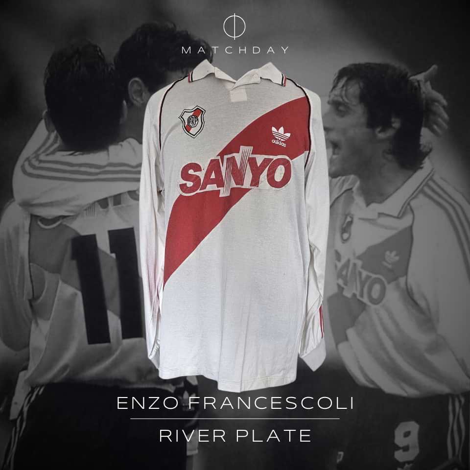 Enzo Francescoli – River Plate – Match worn shirt – Torneo Apertura 1995