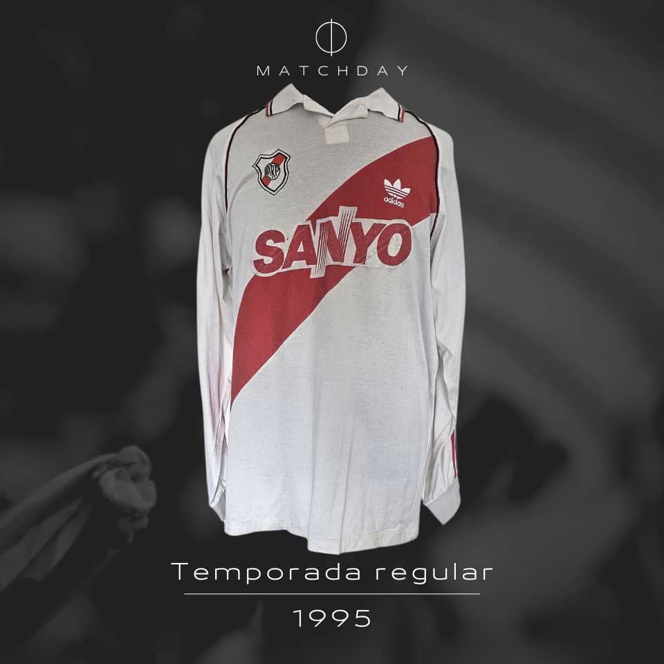 Enzo Francescoli – River Plate – Match worn shirt – Torneo Apertura 1995 - Imagen 4