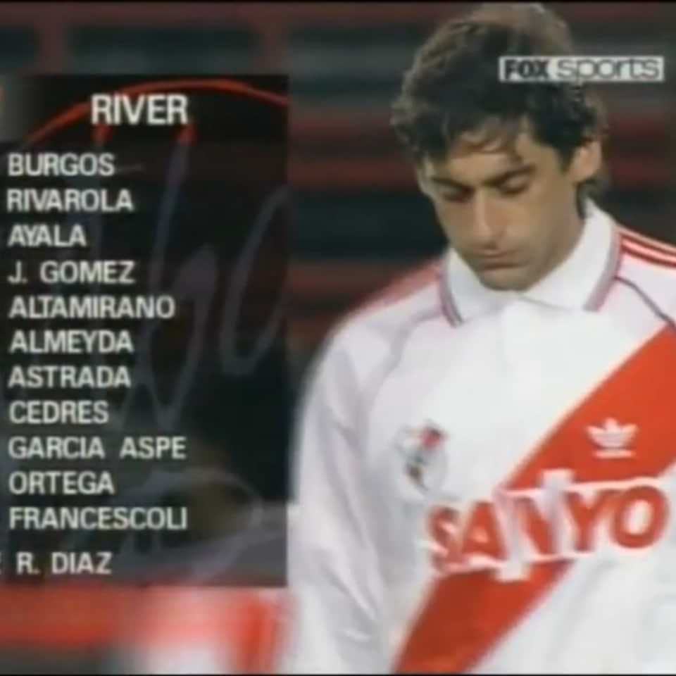 Enzo Francescoli – River Plate – Match worn shirt – Torneo Apertura 1995 - Imagen 18