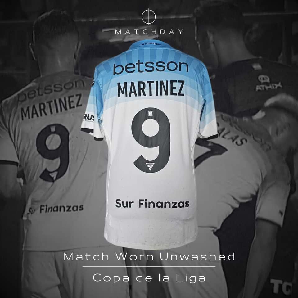 Adrian “Maravilla” Martinez – Racing Club – CLPF – 2024 – Match Worn Unwashed - Imagen 3