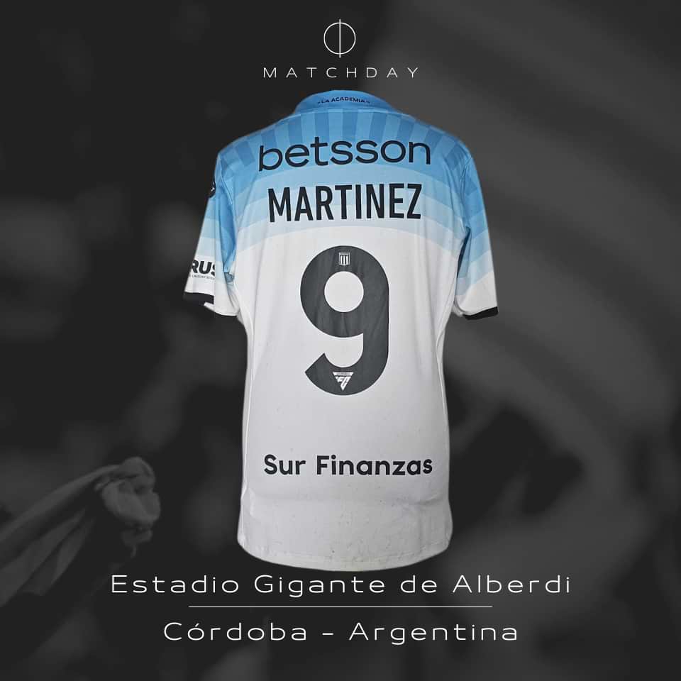Adrian “Maravilla” Martinez – Racing Club – CLPF – 2024 – Match Worn Unwashed - Imagen 5