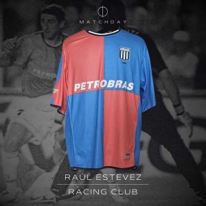 Raúl Estevez - Racing Club - Torneo Apertura 2005 - Match Worn